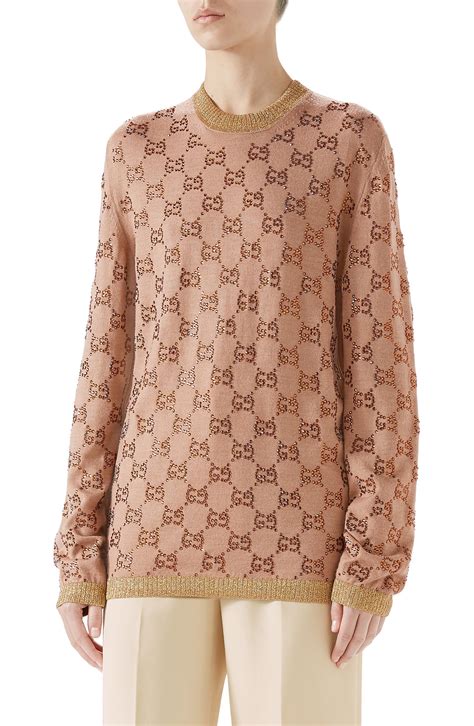 gucci crystal sweater|gucci sweater on blackish.